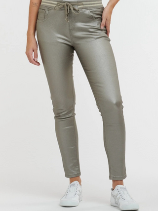 Italian Star Pleather Tommy Jean - Silver