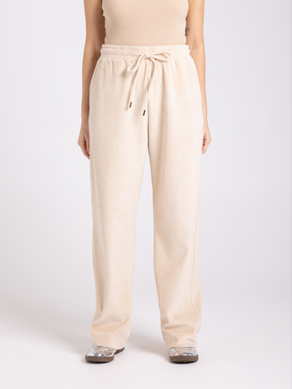 Velour Pant- Almond