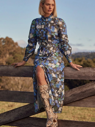 Graduate Dress - Forest Blur