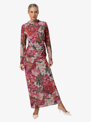 Athena Mesh Skirt - Floral Jewel
