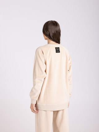 Velour Sweat - Almond