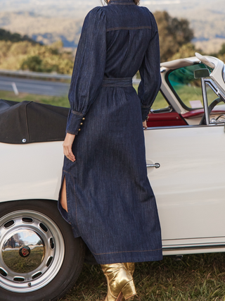 Snapshot Dress - Dark Denim