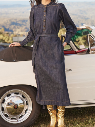 Snapshot Dress - Dark Denim