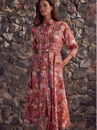 Bravado Dress - Blush Blur
