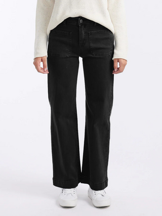 Italian Star Bobbi 7/8 Jeans - Denim Black
