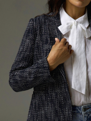 Poise Jacket - Black and White Boucle