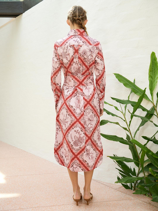 River Dahlia Ankle Dress - Pink