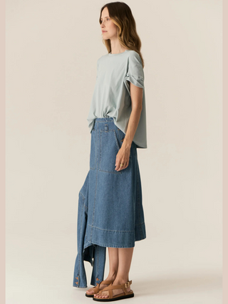 Carsen Skirt - Light Wash