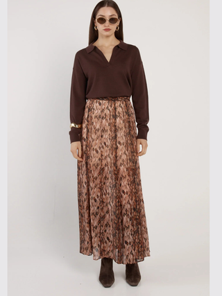 Emryn maxi Skirt - Snake Print