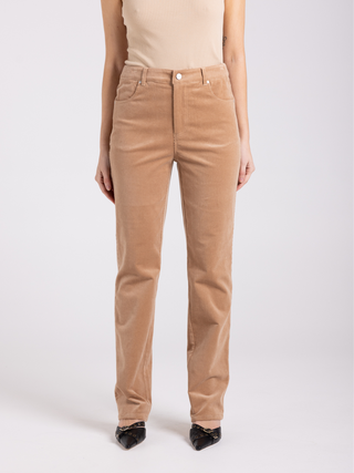 Cord Straight Leg Jean - Camel