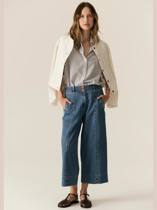 Carsen Crop Pant - Light Denim