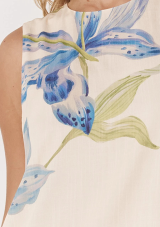 Anthea Shift Dress - White Floral