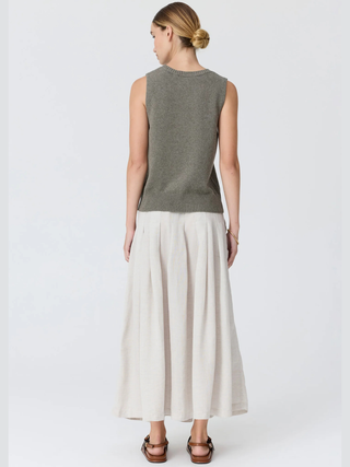 Frankie Pleat Skirt - Natural