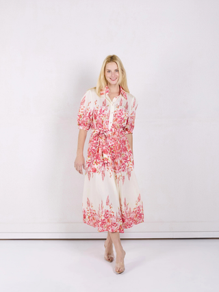 Hattie Dress - Red Floral